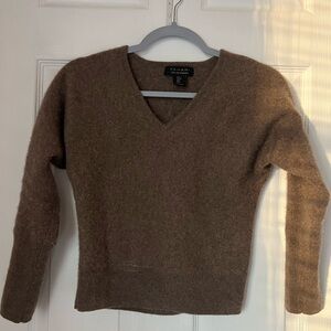 Tahari Women's Brown V-Neck Sweater